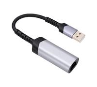 YUEHISY Adaptador USB A Ethernet, USB A A RJ45 Fast Ethernet LAN, Cable Portátil de 21,2 Cm, Plug and Play, para PC Portátil (1000Mbps)