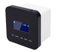 YUEHISY Amplificador de Pared Bluetooth Inteligente, Amplificador de Música con Pantalla LCD de 2 Canales de 1,7 Pulgadas con Control Remoto IR Inalámbrico, para MP3 WMA WAV AAC Ape (Black)