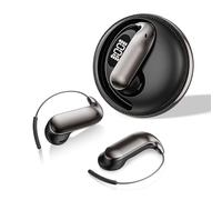 YUEHISY Auriculares Bluetooth 6.0 con Gancho para la Oreja, Compatibles con 144 Idiomas, Traducción en Tiempo Real, Control por Aplicación, para Deportes y Negocios. (Black)