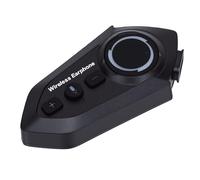 YUEHISY Auriculares Bluetooth para Casco, Altavoces para Auriculares de Motocicleta con Micrófono con Cancelación de Ruido, Carga Rápida Tipo C, Montaje de Base Doble, IP56, Tiempo de