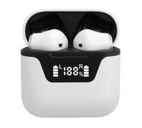 YUEHISY Auriculares de Traductor de Idiomas M3, Bluetooth 144 Idiomas Traducción Auriculares, Dispositivo de Traductor Bidireccional con Aplicación para Negocios, Viajes, Aprendizaje (White)