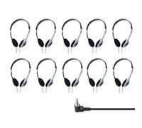 YUEHISY Auriculares para Aula para Niños, 10 Piezas Auriculares con Cable de 3,5 Mm para Niños, Diseño Cómodo para Colocar sobre Las Orejas, Ajustables para Escuela, Aula,