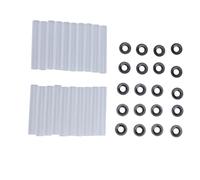YUEHISY Bisagra para Puerta de Garaje Mangas de Rodillo Silenciosas 11 Mm de Diámetro Interior 80 Mm de Longitud para Eje de Rodillo, Juntas de Cojinetes de Tuercas para Puertas de Garaje de Vehículos