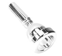 YUEHISY Boquilla de Trombón Tenor Vástago Grande 5G - Latón Chapado en Plata 12,7 Mm Reemplazo para la Mayoría de Trombones Tenor - Ligera, Resistente Al Desgaste, Estable y Hermosa Voz (SILVER)