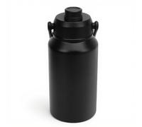 YUEHISY Botella de Agua Aislada de 3L, 101 Oz de Acero Inoxidable de Acero Inoxidable Grandes Termoes Aislados, Frío 48h Hot 24h, para Viajes de Gimnasio Deportivo (BLACK)