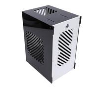 YUEHISY Caja de PC Micro ATX, Caja de Factor de Forma Pequeño Hueco Abierto de 360 Grados, Chasis Acrílico, para Dispositivos SSD de 2,5 Pulgadas y PCIE de 180 Mm