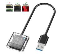 YUEHISY Caja SSD USB 3.0 Gen1 para SSD B Key M.2, Caja de Disco Duro Estatal Compacta y Portátil con Luz de Señal LED, Ideal para Almacenar Discos Duros de Gran Capacidad, para Uso en la Oficina en