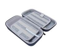 YUEHISY Caso de Interruptor para Switch/OLED, Bolsa de Viaje de Transporte Portátil con 20 Cartas de Juego Almacenamiento de Carcasa Dura, para Consola/Adaptador/Accesorios (Azul Oscuro)