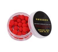 YUEHISY Cebo para Carpa, 30 Bolitas Emergentes de Espuma Suave, Cebo de Pesca con Sabor a Alta Flotabilidad para Peces Grandes, 10 Mm/12 Mm Amarillo, Batata Fresa sin Sabor (Fresa roja 10MM)