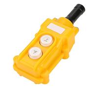 YUEHISY Colgante de Control de Polipasto de Grúa, Interruptor de Botón, Gabinete a Prueba de Lluvia para Elevación, Controlador de Mano Industrial, Resistente a Impactos, Ergonómico Compacto para