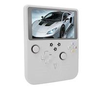 YUEHISY Consola de Juegos Portátil, Tarjeta de Memoria de 128 GB, Procesador de 1,5 GHz, Más de 30 Emuladores, Pantalla HD de 6", Joystick RGB Dual (White)