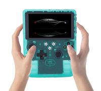 YUEHISY Consola de Juegos Retro de 6", Dispositivo de Juegos Portátil de 128 GB, Joysticks Duales, de Código Abierto, Más de 30 Emuladores para Viajes de Niños y Adultos (Verde Transparente)