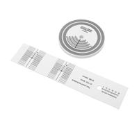 YUEHISY Disco Estroboscópico para Tocadiscos, Alfombrilla de Calibración de PVC para 33 45 RPM, Alineación del Cartucho de Detección de Velocidad, PVC Duro de 2 Mm, para Tocadiscos