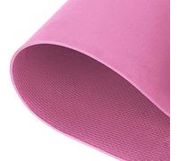 YUEHISY Estera de Yoga, Estera de Fitness de 0.157 in con EVA Antideslizante, de Ejercicio para Entrenamiento en Casa, Gimnasio, Pilates, de Viaje Portátil a Prueba de Agua para Estiramiento de (PINK)