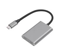 YUEHISY Hub de Carga con Adaptador de Gafas USB C a AR: Admite Carga PD de 100 W y Vídeo 4K 60 Hz, Plug and Play para Gafas XREAL Nreal RayNeo AR, Compatible con Steam Deck ROG Ally iOS