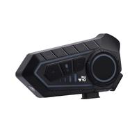 YUEHISY Intercomunicador para Casco de Motocicleta, Conversación Bidireccional, Resistente Al Agua IPX6, Micrófono con Cancelación de Ruido, Luces RGB, Asistente de Voz, para Esquia