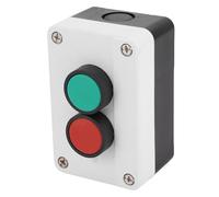 YUEHISY Interruptor de Botón Momentáneo, Estación de Conmutación a Prueba de Agua con Carcasa de ABS, Señal Roja y Verde de Parada de Inicio, para Controlar Contactores