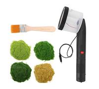 YUEHISY Juego de Aplicador de Flocado de Césped Estático, Mini Pistola con Polvos de Césped de 4 Colores, Antideslizante para Paisajes de Mesa de de Bricolaje, Dispositivo Portátil de Mano para