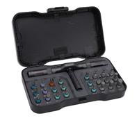 YUEHISY Juego de Destornilladores de Trinquete, Puntas Múltiples 24 en 1 con Mango de Trinquete Desmontable, Mini Kit de Herramientas para Reparar Computadoras, Muebles DIY