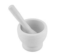 YUEHISY Juego de Mortero Manual de Primera Calidad para Moler Ajo y Jengibre, Ecológico para Cocinar (WHITE)