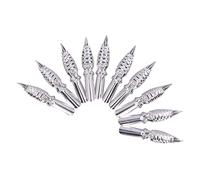 YUEHISY Juego de Puntas de Caligrafía, 10 Puntas de Pluma con Agarre Cómodo para Principiantes, de Repuesto de Punta Fina para Dibujo de Caligrafía, Herramientas de Arte Livianas para Dibujar y