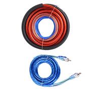 YUEHISY Kit de Cables para Amplificador de Potencia de Coche, Conducto de Alta Densidad para Efectos de Voz Vívidos, Diseñado para Amplificador de Subwoofer de 2800W