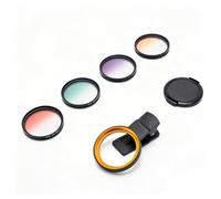 YUEHISY Kit de Filtro de Lente de Cámara de Teléfono CPL con Clip de 52 Mm, Polarizador Circular HD con Filtro de Color Graduado para Fotografía de Paisaje Al Atardecer