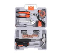 YUEHISY Kit de Herramientas de Reparación del Hogar de 35 Piezas, Juego de Herramientas Básicas para Automóviles y Hogares, Caja de Herramientas Completa Portátil para Reparaciones de (8035 Naranja)