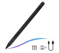 YUEHISY Lápiz óptico Activo, Lápiz Inclinable Recargable con Sensibilidad a la Presión 4096, MPP 2.0 y Rechazo de Palma, Digital para Portátiles con Pantalla Táctil (Black)