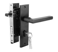 YUEHISY Localización de la Puerta de la Habitación, Diseño de Cojinete de Silencio, Cerrojo y Perilla de Palanca Reversibles, Cerradura de Seguridad de Servicio Pesado para Puertas de