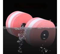 YUEHISY Mancuernas de Agua, Barra de Agua para Fitness en la Piscina con Flotador de Espuma EVA, par de Mancuernas Aeróbicas Acuáticas para Entrenamiento de Culturismo, Flexiones de Brazos (PINK)