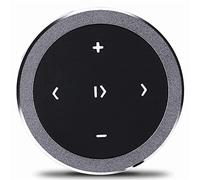 YUEHISY Mando a Distancia en el Volante, Controlador Inalámbrico Bluetooth para Coche con Botón Multimedia, Kit de Teléfono Manos Libres para Tableta Inteligente, Comando de Voz, Montaje Fácil