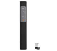 YUEHISY Mando a Distancia Page Turner para Lectores, Puntero de Presentador Inalámbrico, Plug Play de 2,4 GHz, Haz Resaltado de 200 M, Potencia Integrada de 180 MAh para Ordenador