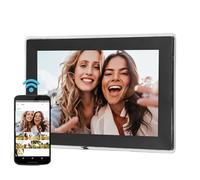 YUEHISY Marco de Fotos Digital, Planificador de Calendario de Pantalla Táctil Smart LCD de 10.1 Pulgadas, álbum de Nube Electrónica de Intercambio Remoto de WiFi para Amigos Familiares (Enchufe de