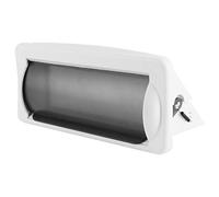 YUEHISY Marine Boat Single DIN DVD Radio Shield Cubierta a Prueba de Agua Protector contra Salpicaduras Montaje Empotrado