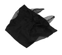 YUEHISY Mascarilla de Caballo con Orejas, Protección contra Moscas, Malla Transpirable, Elástica, Resistente a los Rayos UV, Cómoda y Duradera, Equipo Ecuestre (Black)