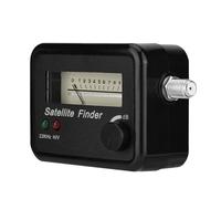 YUEHISY Medidor de Intensidad de Señal del Buscador de Satélite para Alineación de Platos, Pantalla de Aguja Analógica, Instalación Portátil de Bricolaje, 13-18 V CC Compatible con Conector Coaxial
