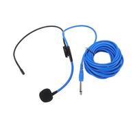 YUEHISY Micrófono de Diadema de 6,35 Mm, Micrófono de Diadema con Cable Manos Libres, Ligero y Ajustable, Cable de Audio de 5 M, para Amplificador de Voz, Conferencias, Aulas de Habla