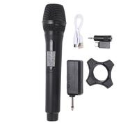 YUEHISY Micrófono Inalámbrico de Mano, Micrófono Dinámico con Reducción de Ruido de 2,4G con Receptor, Recargable Durante 20 Horas para Transmisión en, Karaoke y Escenario