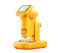 YUEHISY Microscopio Digital de Mano, Aumento de 1600X, Microscopio Electrónico 2 en 1 con Pantalla de 2 Pulgadas 1080P, Luz LED, para Ciencias de la Educación