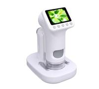 YUEHISY Microscopio Digital para Niños, 1600x 1080p HD Portable Handheld Kids Microscope, Pantalla LCD de 2 '', para Niñas de Niños de 6 a 12 Años