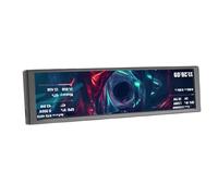 YUEHISY Pantalla Secundaria de Computadora de 9,2 Pulgadas, Mini Monitor LCD IPS, Visualización de Datos de CPU GPU RAM HDD en Tiempo Real, Editor de Temas Visuales, Brillo Automático (Black)