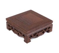 YUEHISY Pedestal de Madera con Base de Madera, Pequeño Elevador de Exhibición, Artesanía de Maciza, Soporte Retro para Jarrón, Tetera, Bonsái, Decoración del Hogar para Figuras en Miniatura, Estante