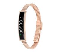 YUEHISY Pulsera Inteligente, Rastreador de Fitness con Monito de Frecuencia Cardíaca, Entrenamiento Intensamente, Controle la Cámara de su Teléfono a Través de Bluetoot, para los (GOLD)