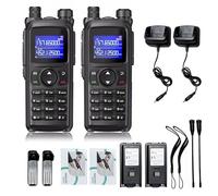 YUEHISY Radio Bidireccional UV28 con GPS, Radioaficionado Walkie Talkie de Banda Dual de Largo Alcance de 10W, Receptor FM Am Air NOAA (Enchufe de la UE)