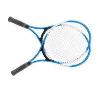 YUEHISY Raqueta de Tenis para Niños, Raqueta para Principiantes de Aleación de Hierro con Ergonómico, Marco Estable, Baja Resistencia Al Viento, Incluye Bolsa de Transporte y 2 Pelotas (Blue)