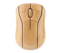 YUEHISY Ratón óptico Inalámbrico de bambú de 2,4 GHz, Ordenador Portátil, Madera de Madera, No Es un Producto Informático Práctico, Sino Que También Utiliza bambú Natural, Tenacidad y Tampoco