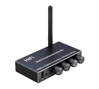 YUEHISY Receptor Bluetooth 5.4 para Estéreo Doméstico, Mezclador de Karaoke, Convertidor Digital a Analógico, Entrada USB Auxiliar Coaxial óptica de Micrófono, Salida Auxiliar