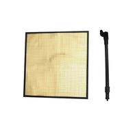 YUEHISY Reflector de Luz Flexible, Panel de Configuración de Luz de Espejo Múltiple Ajustable, Rejilla de 9,4 Pulgadas, Flujo óptico, Montaje Magnético, para Estudio Al Aire Libre (Gold)