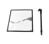 YUEHISY Reflector de Luz Flexible, Panel de Configuración de Luz de Espejo Múltiple Ajustable, Rejilla de 9,4 Pulgadas, Flujo óptico, Montaje Magnético, para Estudio Al Aire Libre (Silver)